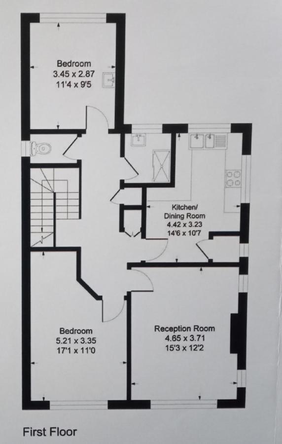 Large 2-Bedroom Maisonette With Free Parking Туикнем Экстерьер фото